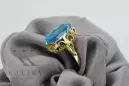Ring Aquamarine 14K Yellow gold Vintage vrc134y